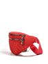 Neon Red Quilted Pattern Fanny Pack