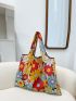 Floral Print Shopper Bag