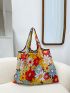 Floral Print Shopper Bag