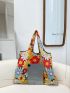 Floral Print Shopper Bag