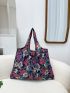 Floral Print Shopper Bag