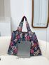 Floral Print Shopper Bag