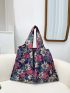 Floral Print Shopper Bag