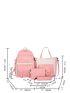 4pcs School Bag For Girls Multifunctional Student Book Bag Large Capacity Teen Girl Schoolbag Casual Women Backpack