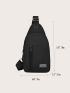 Male Women Nylon Waist Pack Sling Bag Crossbody Outdoor Sport Shoulder Chest Daily Picnic Canvas Messenger Pack