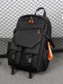 Men Release Buckle Decor Casual Daypack