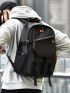 Men Release Buckle Decor Casual Daypack