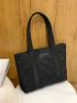 Quilted Shoulder Tote Bag