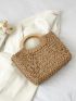 Minimalist Straw Bag