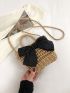 Mini Bow Decor Straw Bag