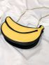 Mini Banana Design Chain Novelty Bag