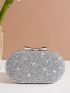 Mini Rhinestone Decor Box Bag