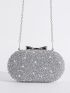 Mini Rhinestone Decor Box Bag