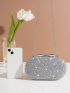 Mini Rhinestone Decor Box Bag