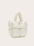 Fashion Large Tote Padded Handbag Designer Quilted Women Shoulder Bag Luxury Nylon