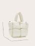 Fashion Large Tote Padded Handbag Designer Quilted Women Shoulder Bag Luxury Nylon