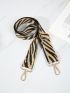 Zebra Pattern Bag Strap Women Handbag Belt Wide Shoulder Bag Strap Replacement Strap Accessory