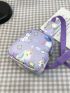 Adorable Mini Crossbody Bag For Kids Unicorn Print