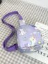 Adorable Mini Crossbody Bag For Kids Unicorn Print