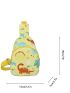 Adorable Mini Crossbody Bag For Kids Dinosaur Print