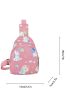 Adorable Mini Crossbody Bag For Kids Unicorn Print