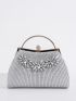 Glitter Rhinestone Decor Evening Bag