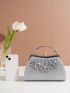 Glitter Rhinestone Decor Evening Bag