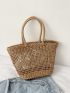 Hollow Out Straw Bag