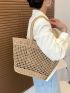 Hollow Out Straw Bag