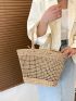 Hollow Out Straw Bag