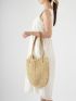 Minimalist Straw Bag