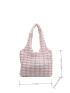 Colorblock Ruched Shopper Bag