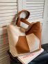 Two Tone Shopper Bag