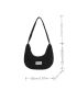 Mini Letter Patch Decor Hobo Bag