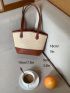 Mini Two Tone Straw Bag