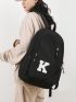 Letter Graphic Functional Backpack