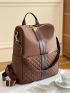 Quilted Design Functional Backpack