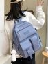 4pcs Canvas School Bag For Teenage Girls Women Backpack Canvas kids Primary Female College Student Laptop Backpack Set