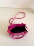 New Contrast Color Fashion Women's Handbag Oblique Shoulder Bag