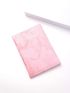 Marble Pattern Letter Graphic Passport Case