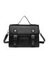 Minimalist Buckle Decor Satchel Bag