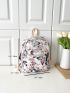 3pcs Butterfly Graphic Backpack Set