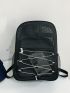 Drawstring Design Functional Backpack