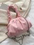 Bow Decor Ruched Bag