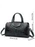 3pcs Crocodile Embossed Top Handle Bag Set