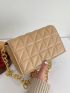 Quilted Flap Chain Square Bag