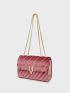 Quilted Flap Chain Shoulder Bag