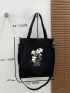 Floral Graphic Shopper Bag