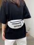 Letter Graphic Fanny Pack