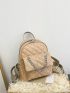 Mini Quilted Chain Decor Classic Backpack